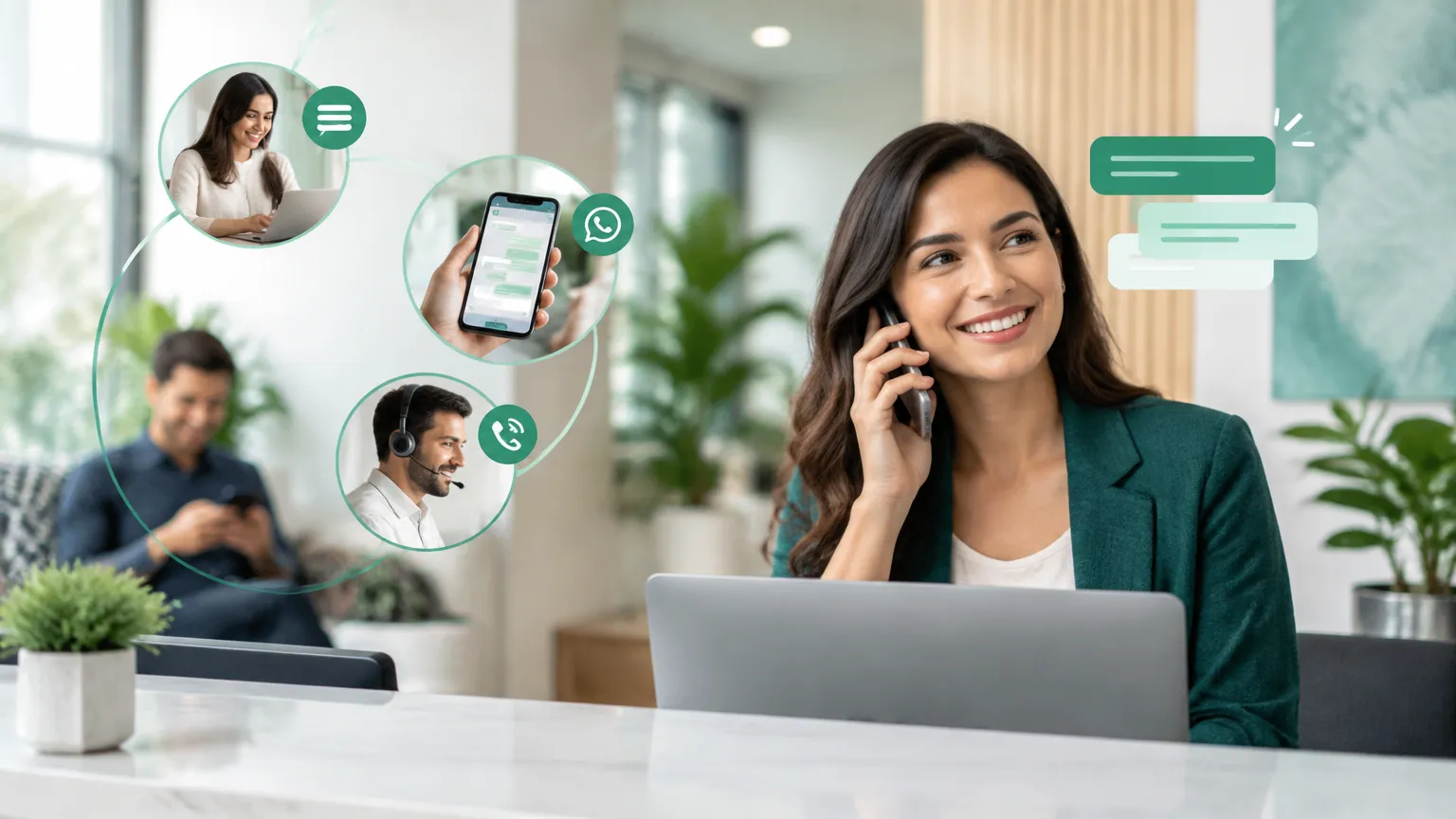 Recepcionista con IA: atiende, vende y capta clientes 24/7 sin contratar más personal